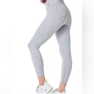 SPANX Soft and Smooth Spacedye Heather Grey Leggings Size XL
